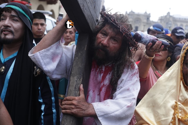 Impactantes imágenes del Vía Crucis de Cristo Cholo. (Fotos: Julio Reaño/@photo.gec)