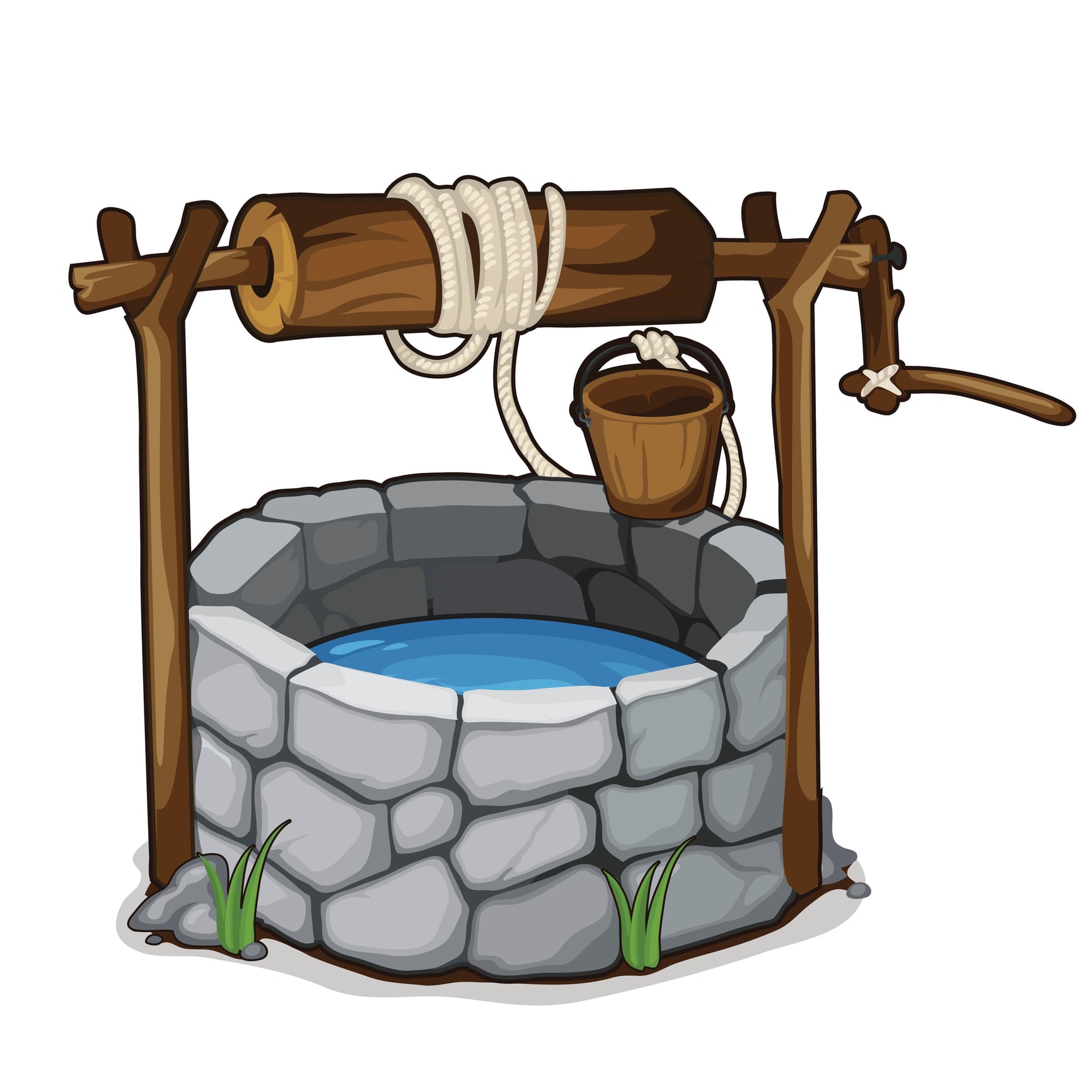 No podemos tomar el agua del pozo porque tiene un sabor intensamente salobre.