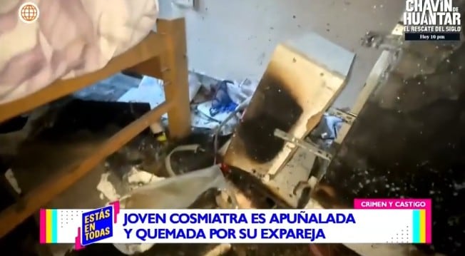 Así quedó el lugar del crimen.
