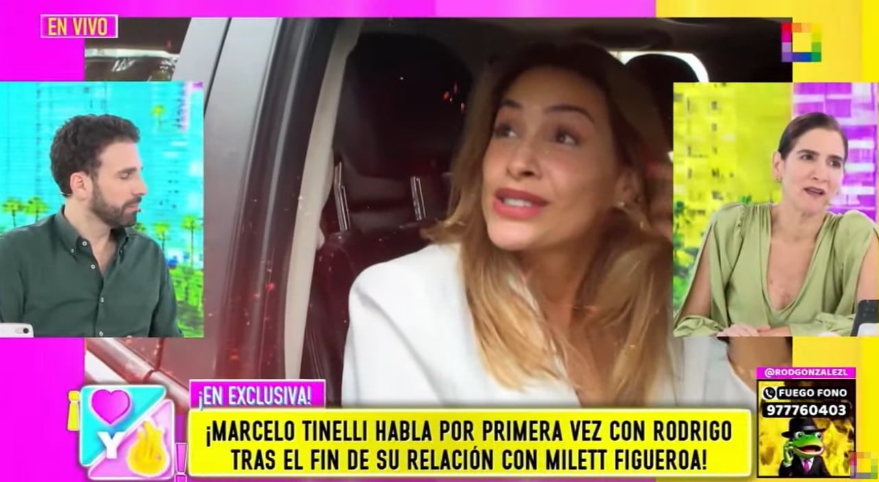 Marcelo Tinelli se pronuncia tras el fin de su romance con Milett Figueroa.