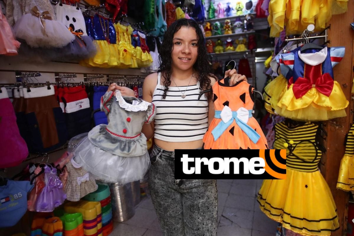 Los disfraces de películas de terror y dibujos animados están dando la hora. Foto: Jesús Saucedo/Trome.