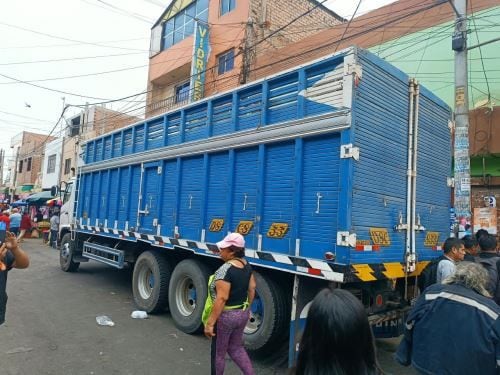 Las dos mujeres viajaron desde Lima a Huacho en la tolva de un camión. Foto: Andina
