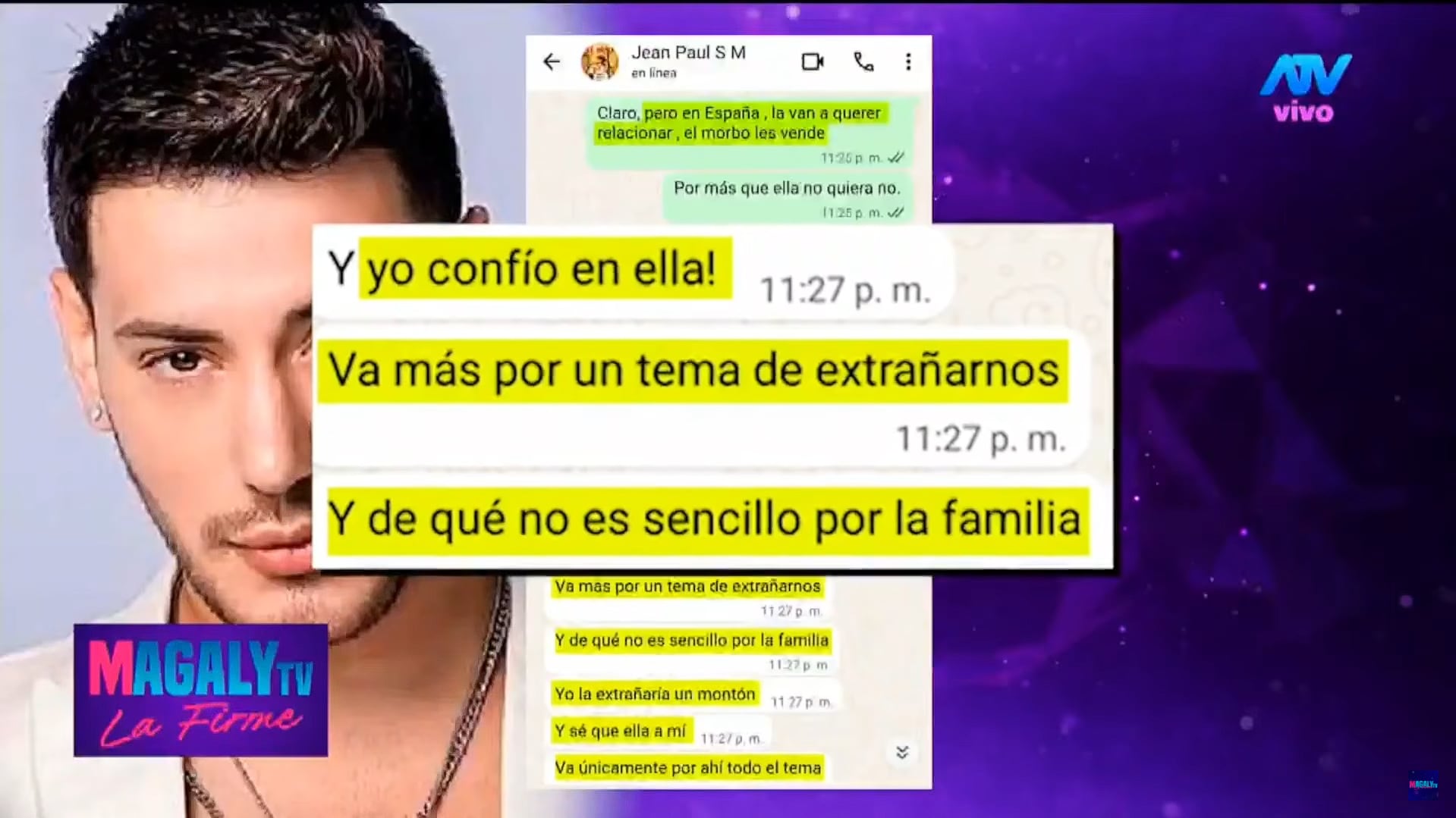 Explica su postura frente a oportunidad que recibió Romina Gachoy. (Fuente: ATV)