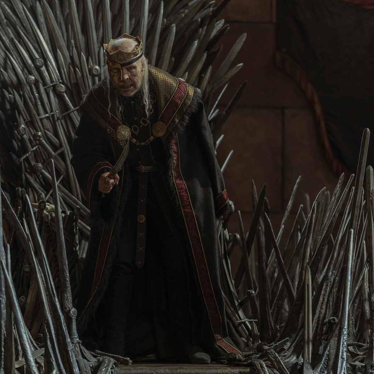 Viserys luciendo su máscara en "House of the dragon" es una alternativa para Halloween (Foto: HBO Max)
