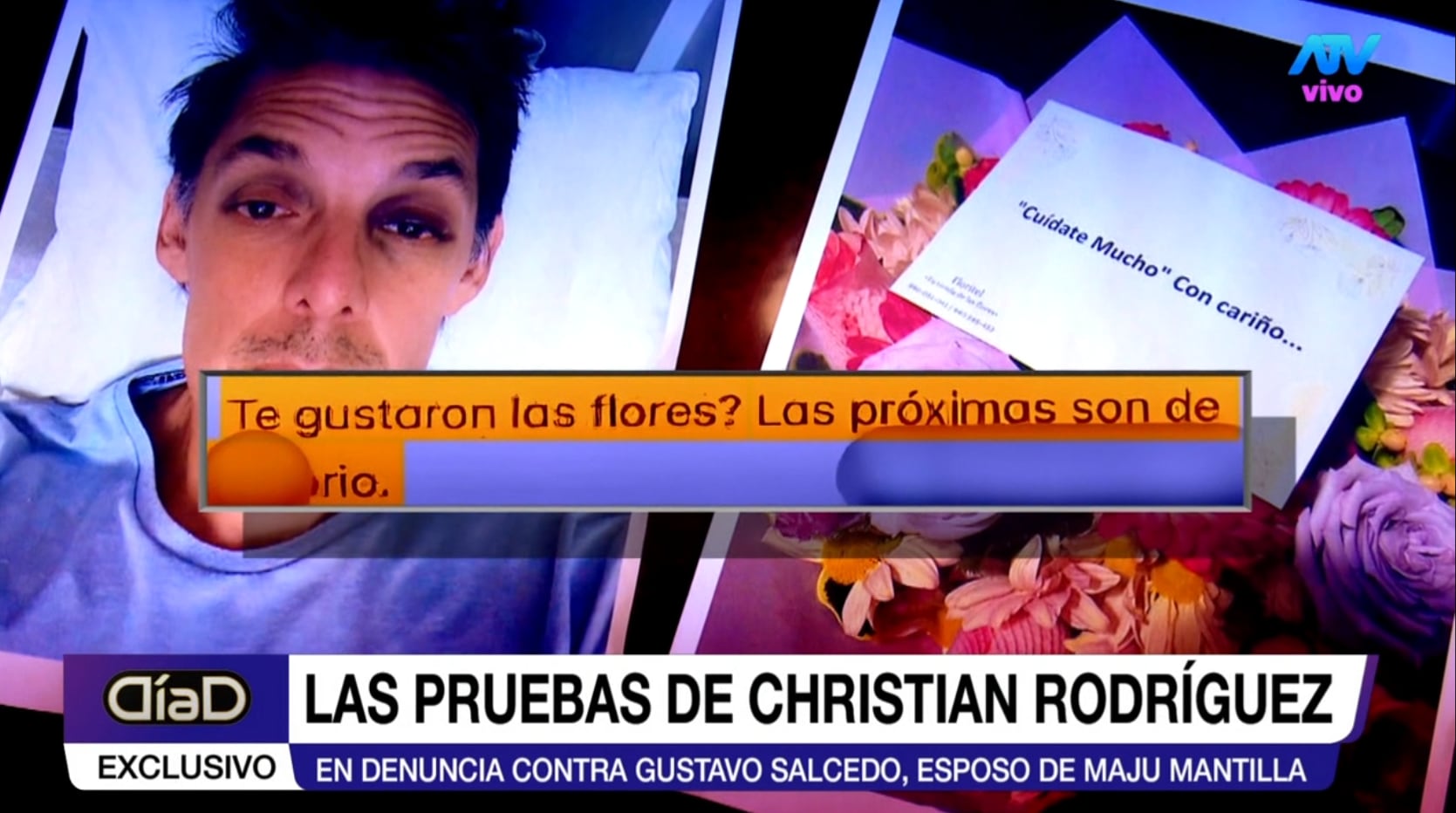 Gustavo Salcedo habría enviado un mensaje a Christian Rodríguez tras presunto envío de flores.