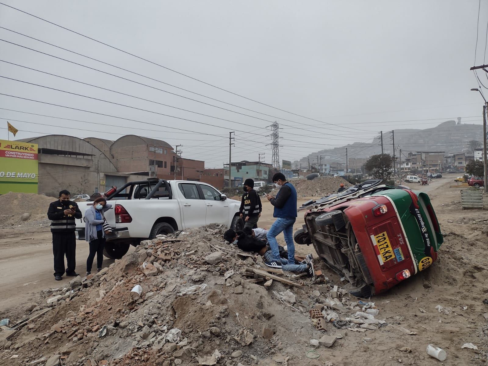 Fueron capturados tras una larga persecución. (PNP)