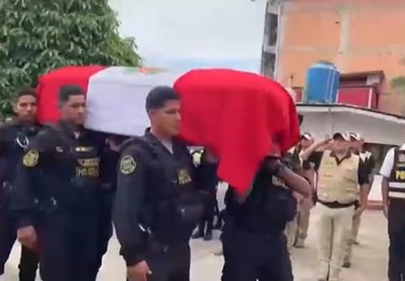 Rinden honores a suboficial de tercera Gustavo Sánchez Acuña