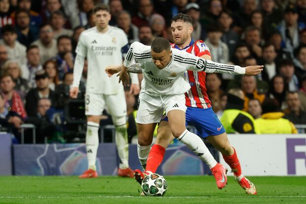 Real Madrid vs Atlético Madrid por el partido de ida de octavos de final del Champions League. (Foto: AFP)
