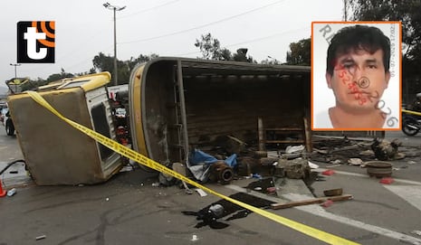 ¡Vía de Evitamiento se tiñe de sangre! Conductor muere aplastado por su propio camión tras violenta volca...