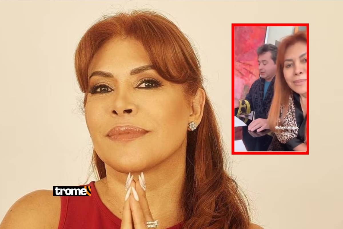 Magaly Medina acompañó a Alfredo Zambrano a sus clases de canto. Foto: Difusión