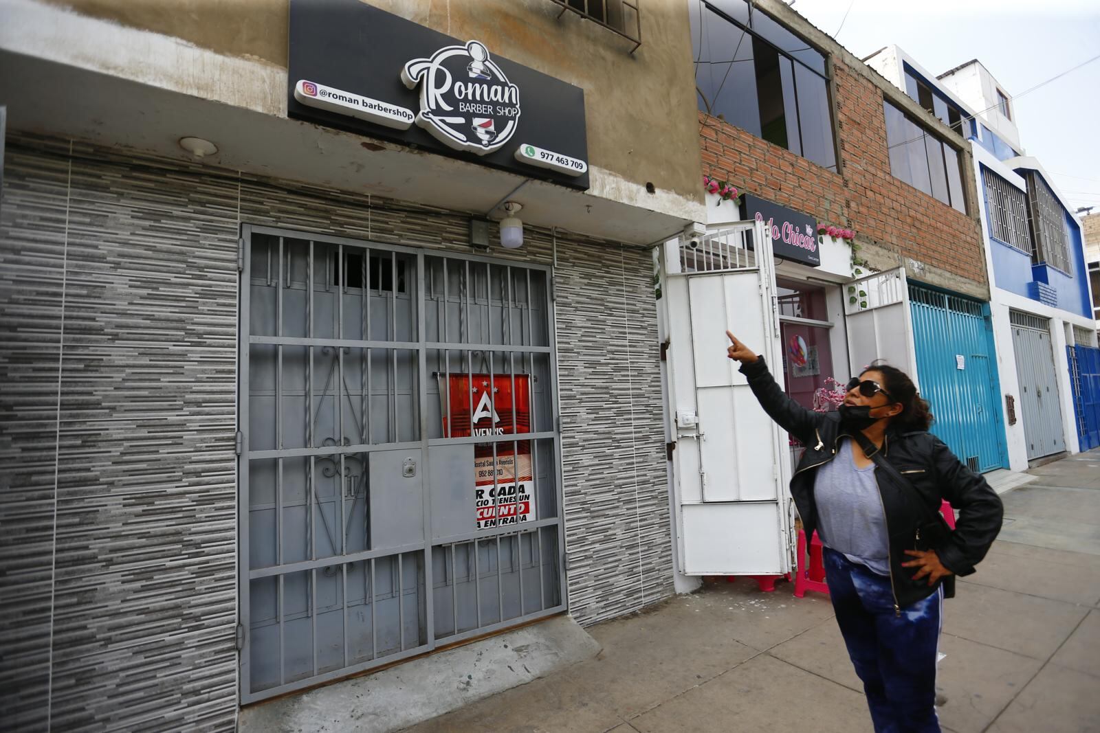 Este es el negocio que la víctima había inaugurado hace seis meses para ayudar a su familia.