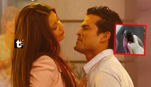 Karla Tarazona BESA a Domínguez en detrás de cámaras de Préndete: “Entre corte y corte se besuquean”