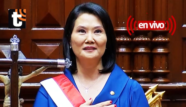 Keiko Fujimori recibirá la banda presidencial este martes 28 de julio.