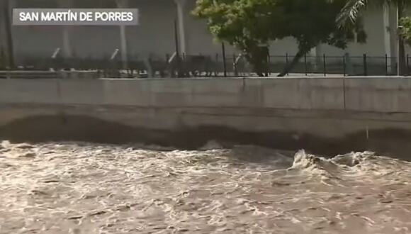 El río Rímac amenaza varias viviendas ubicadas en la ribera tras aumento de su caudal