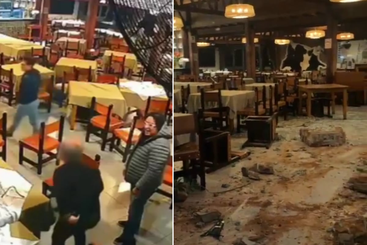 El objetivo del ataque eran tres comensales que se hallaban al interior de 'El Charrúa'. Foto: Composición