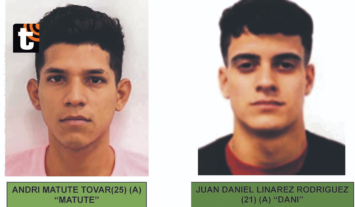 ‘Matute’ fugó a Chile y ‘Dani’ a Venezuela. Se les dictó orden de captura.