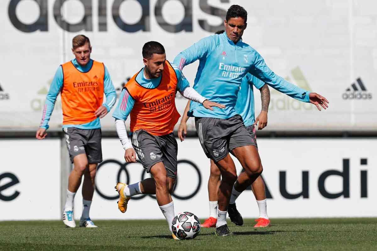 Eden Hazard entrenó con el resto de sus compañeros. (Foto: Real Madrid)