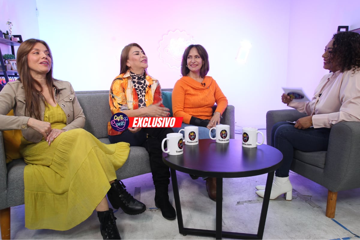 Karen América, Patricia Alquinta y Silvia Bardales se confiesa en 'Café con la Chevez'. (Foto: Trome)