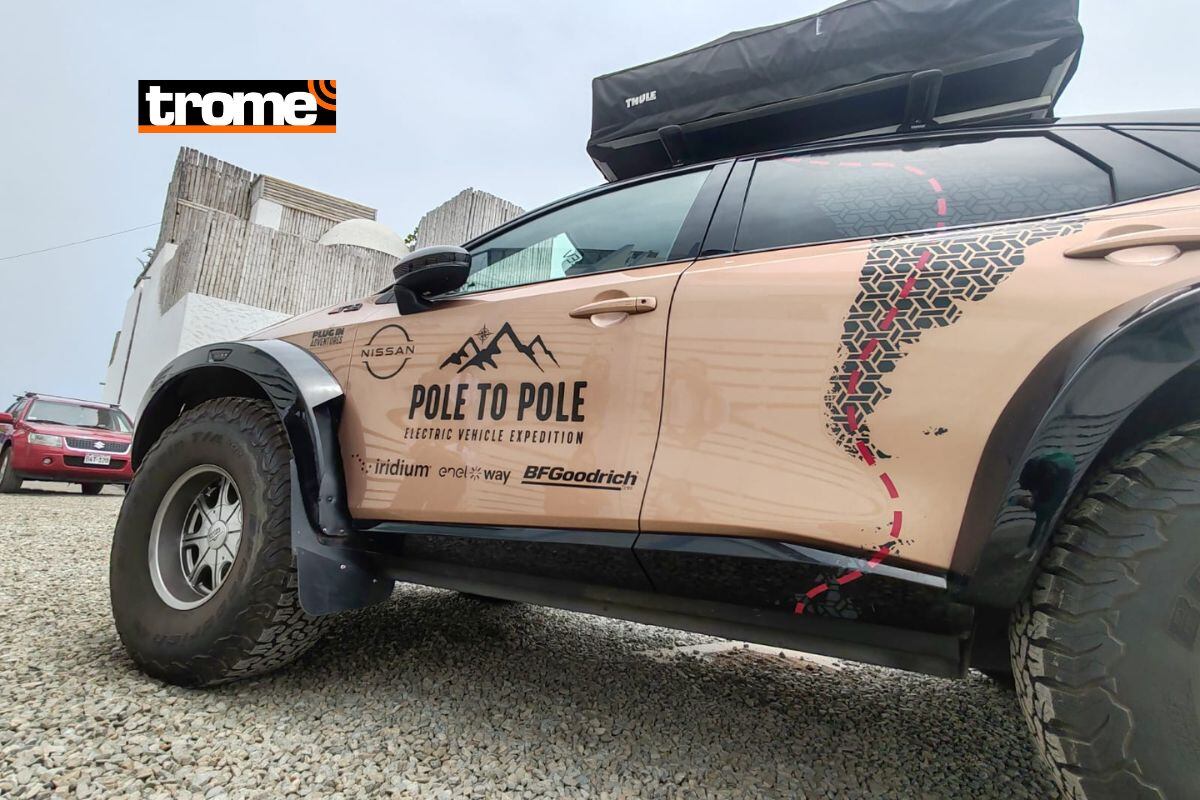 El Nissan Ariya fue adaptado para resistir el hielo y climas extremos. Foto: Katty Gines