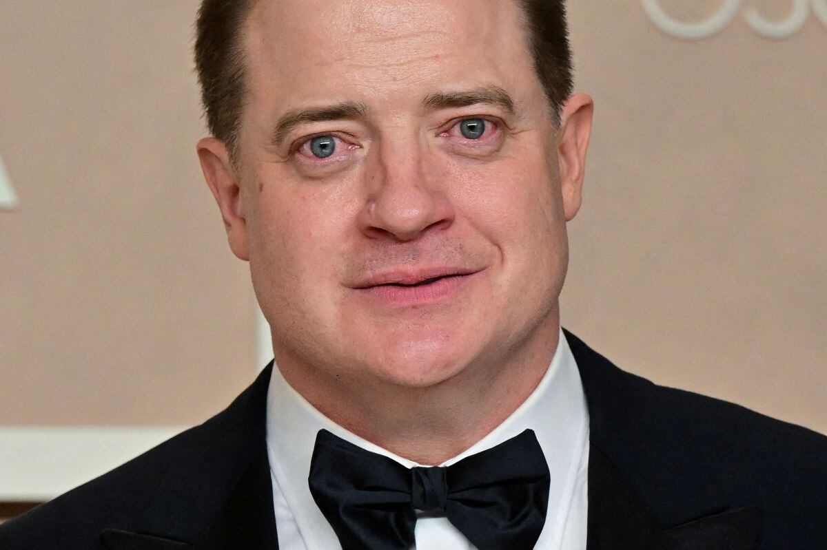 Brendan Fraser en los Premios Óscar, donde ganó una estatuilla al Mejor Actor Protagónico por "La Ballena" (Foto: Frederic J. Marrón / AFP)