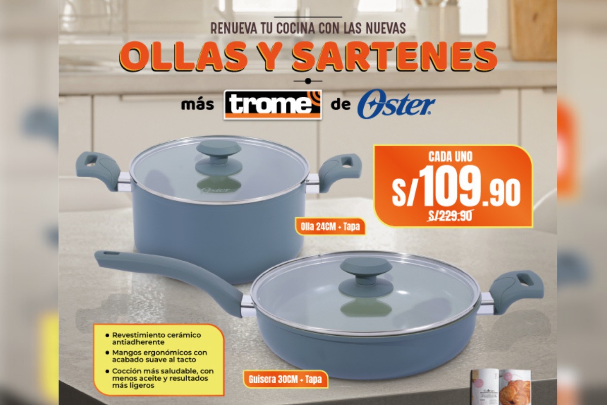 Oster lanza su nueva colección de ollas y sartenes
