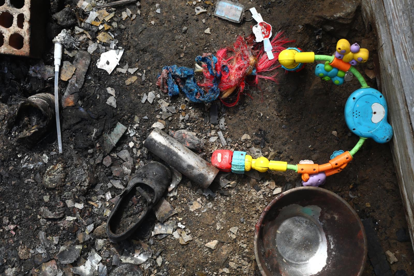 Los juguetes tampoco se salvaron. | Foto: Gonzalo Córdova