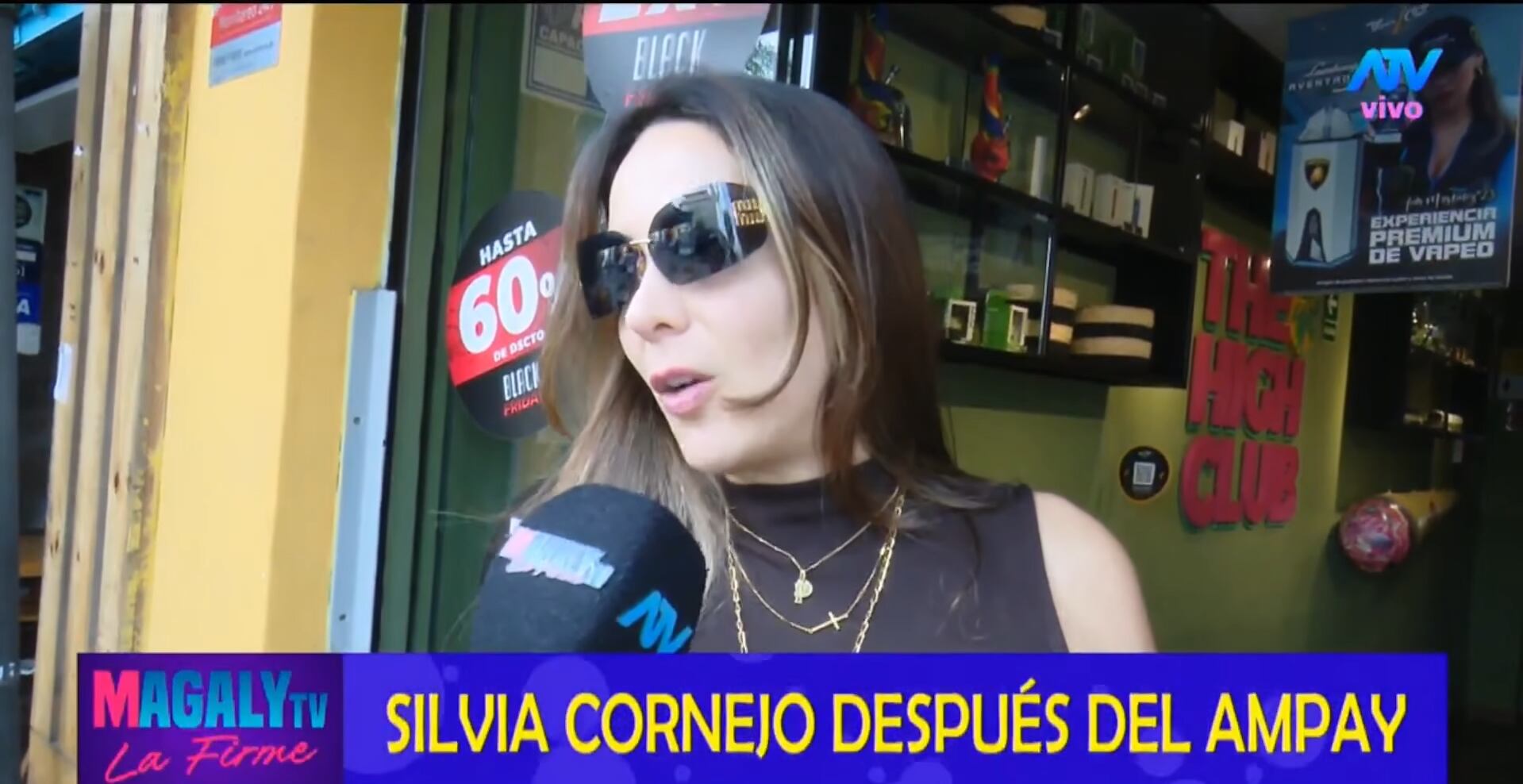 Modelo se pronuncia tras el 'ampay' de su esposo. (Fuente: ATV)