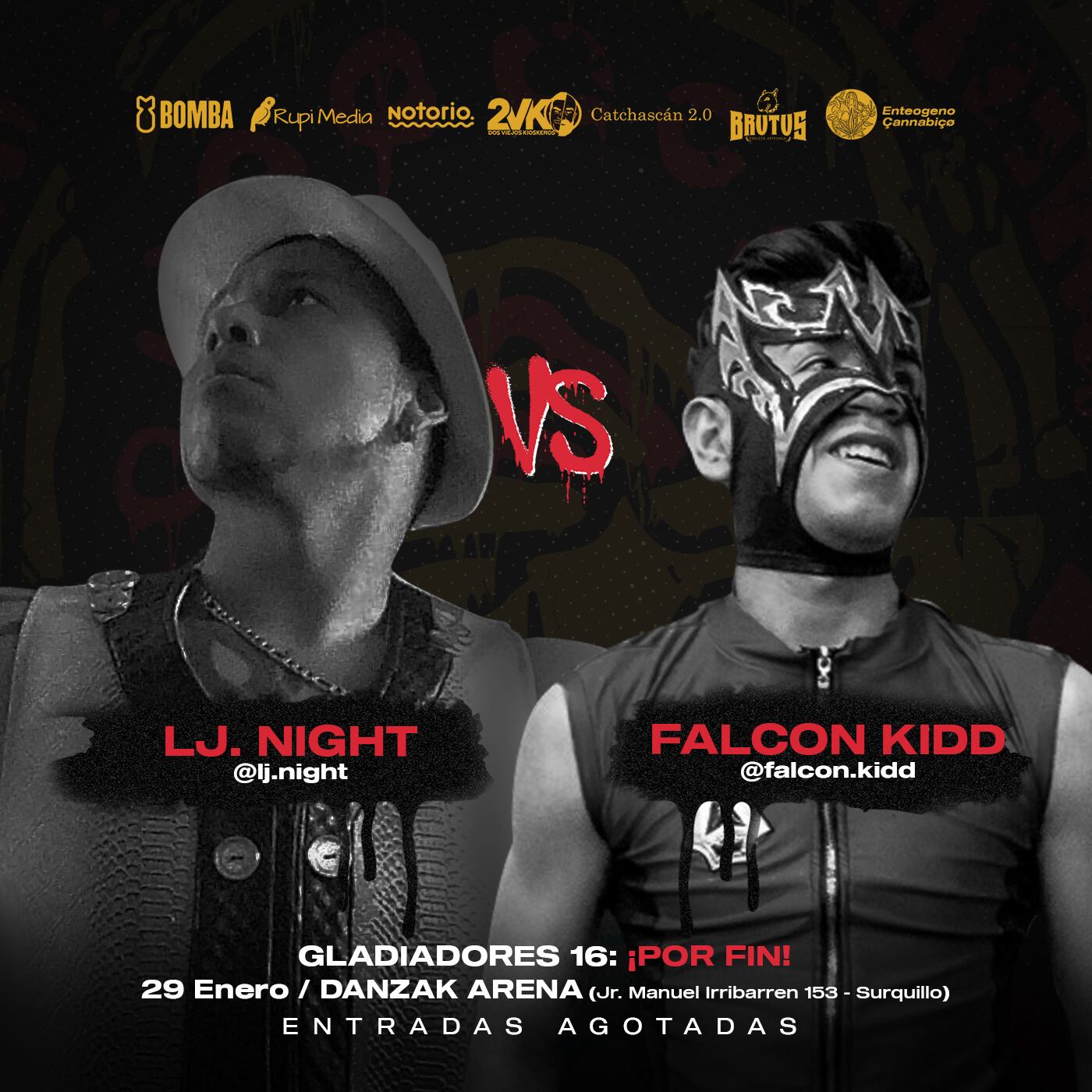 La lucha libre peruana regresa este 13 de febrero con Gladiadores 16: ¡Por fin!. Foto: Gladiadores.