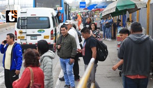 Sector de transportistas realiza paro contra la extorsión y sicariato