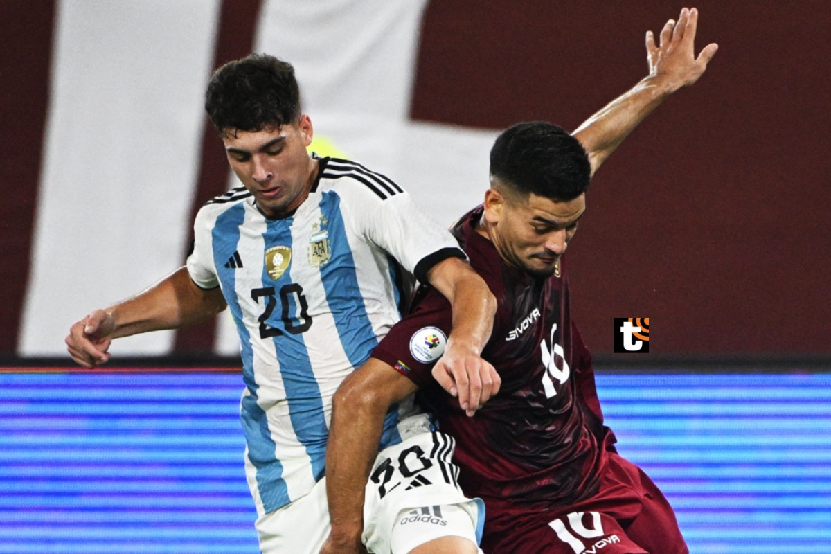 Venezuela y Argentina igualaron 2-2 por el Preolímpico Sub 23 2024.