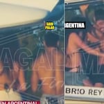 Ampayados en tremenda juerga con bellas mujeres