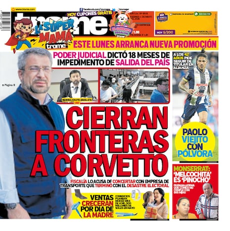 CIERRAN FRONTERAS A CORVETTO