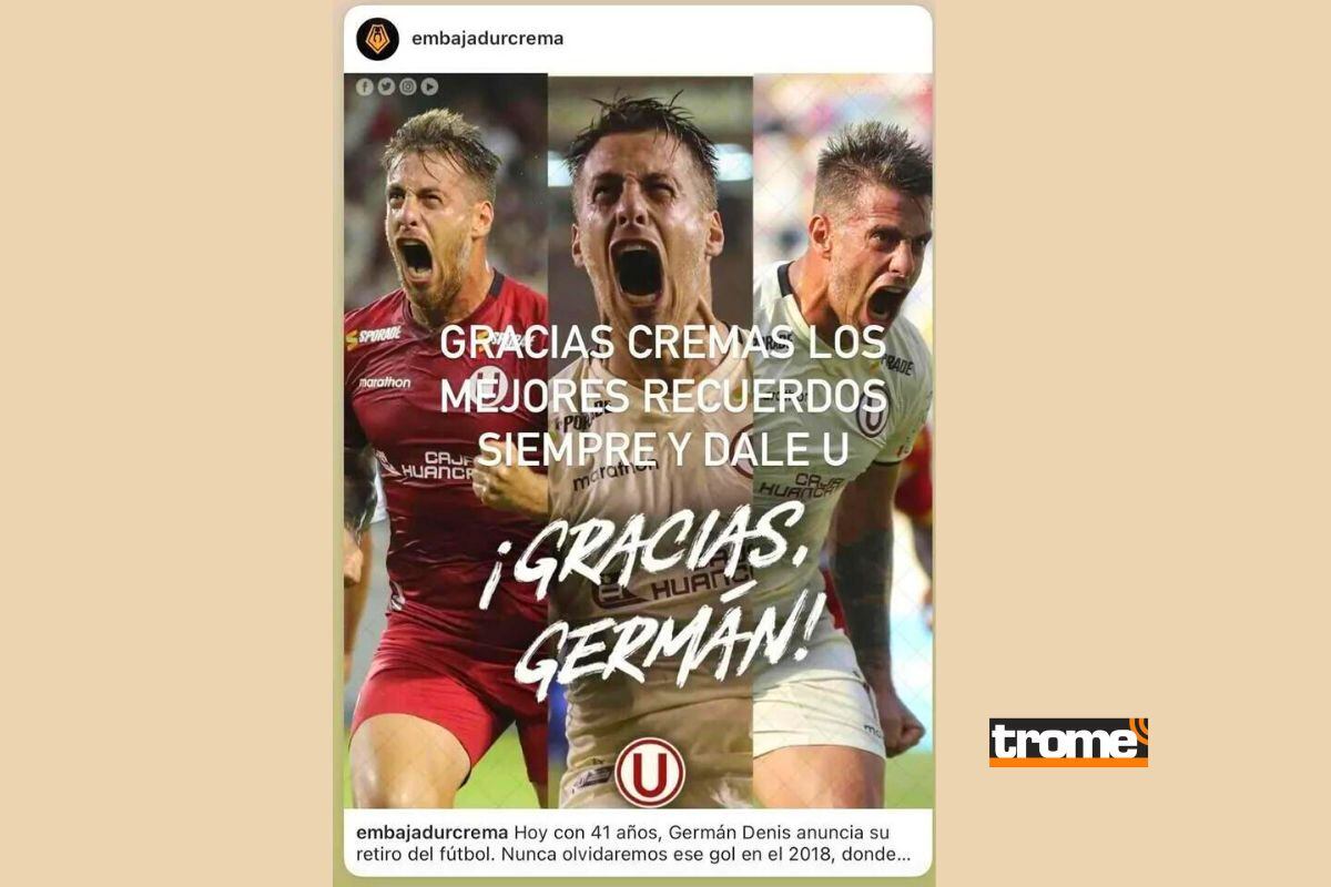 Delantero argentino demostró que tiene presente a Universitario de Deportes tras anunciar su retiro (@embajadur)