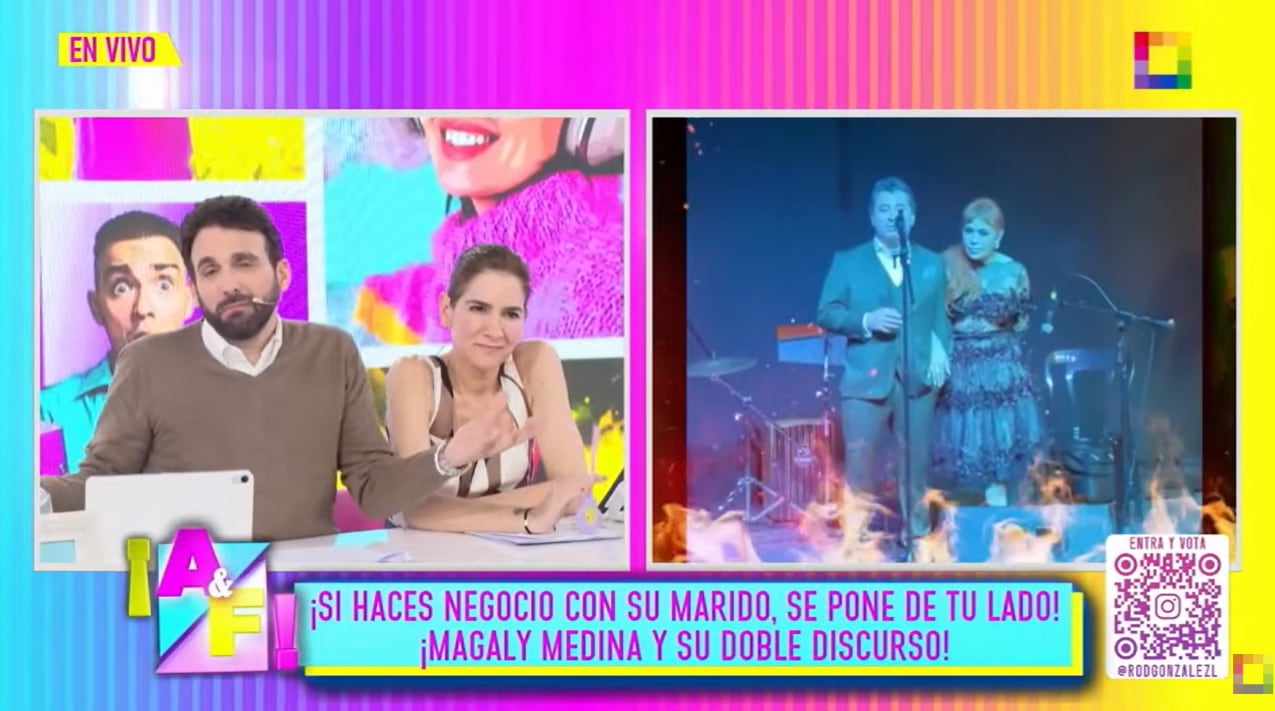 Rodrigo González critica a Magaly Medina en 'Amor y Fuego'.