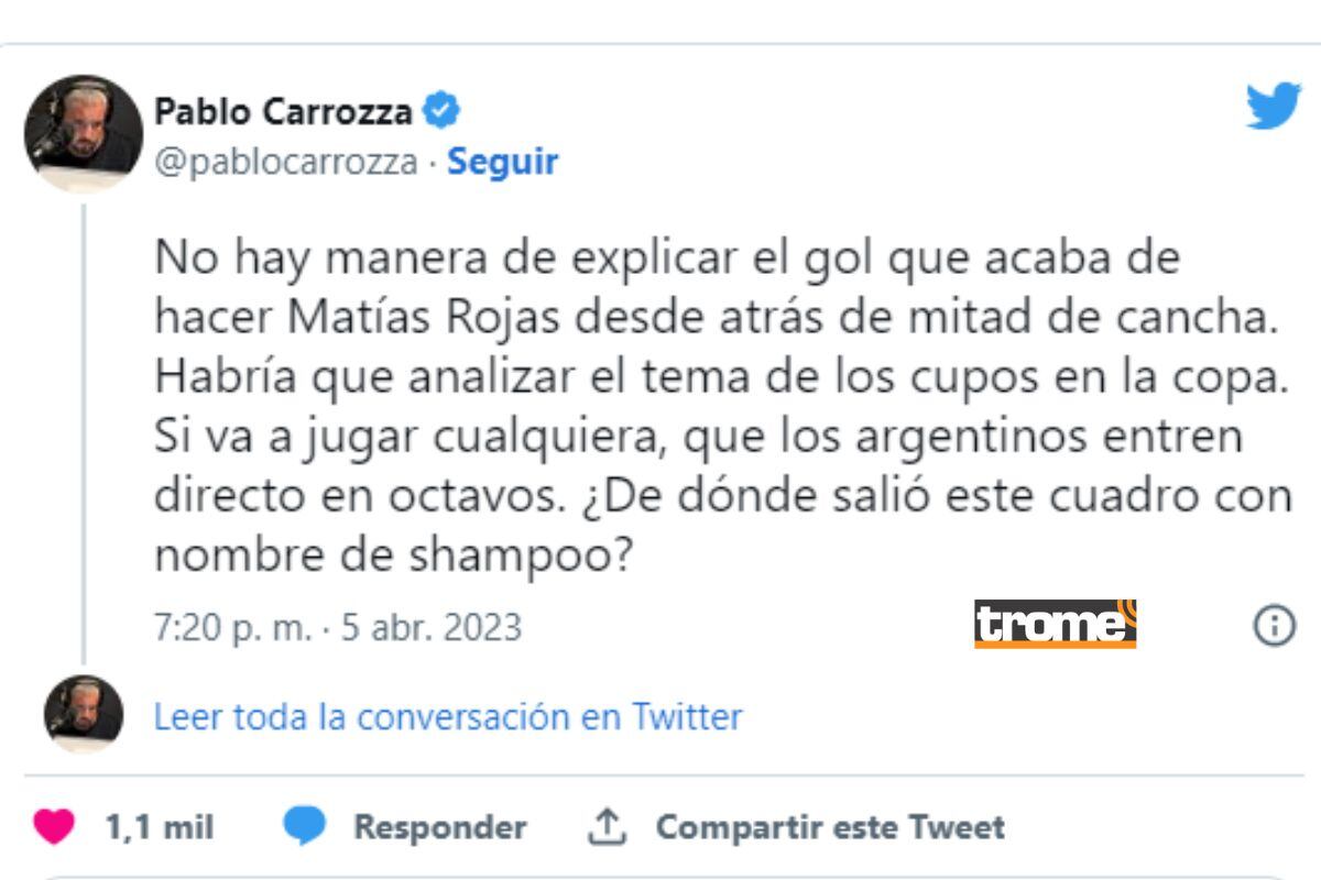 Pablo Carrozza descargó toda su crítica tras triunfo de Racing (@pablocarroza)
