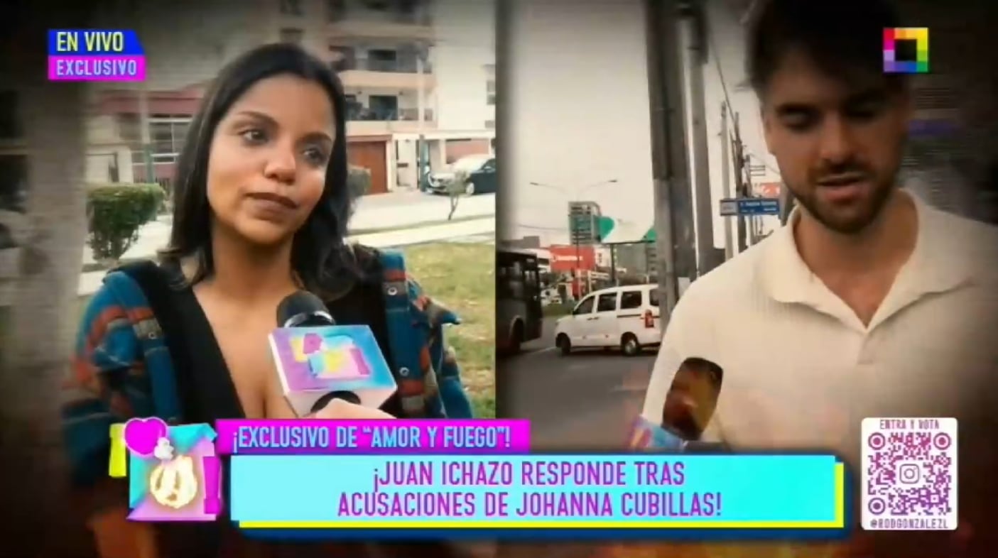 Johana Cubillas entre lágrimas pidiendo a Juan Ichaza que firme permiso de viaje a sus hijos.