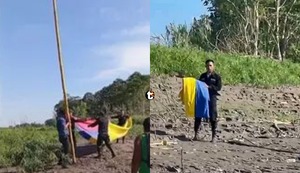 ¡Tensión en la triple frontera! Retiran bandera de Colombia en Santa Rosa y crece la disputa por la isla Chinería