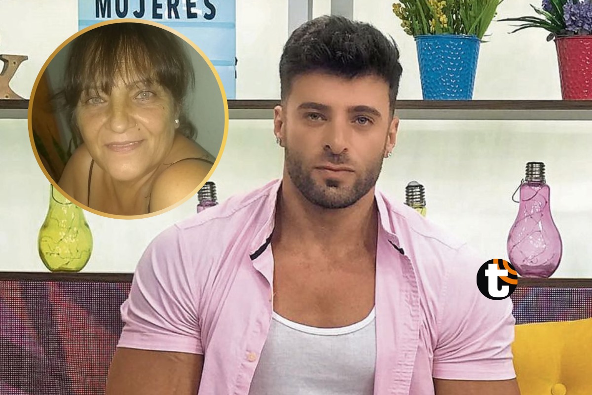 Renzo Spraggon y su mamá