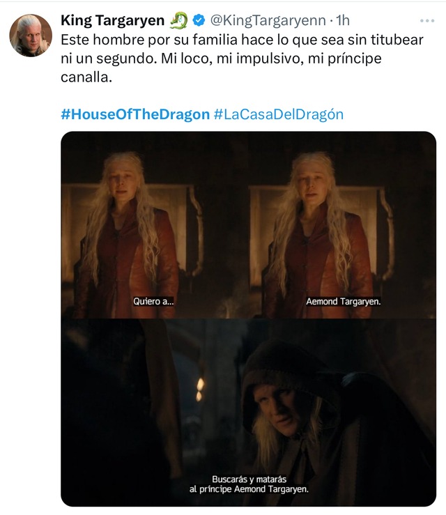 TROME | HOUSE OF THE DRAGON: los memes del estreno de la segunda temporada (Foto: Twitter)