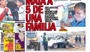 BUS MATA A 5 DE UNA FAMILIA