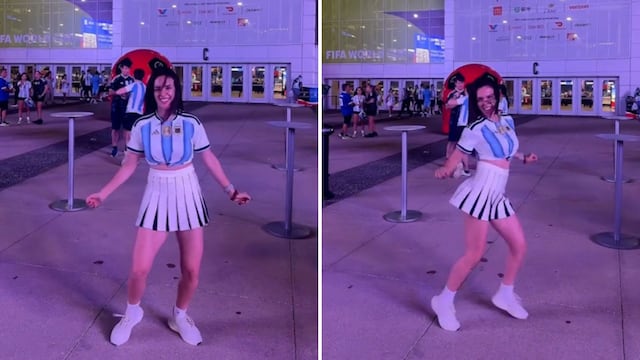“Vamos Argentina”: Rosángela Espinoza enciende las redes con baile desde el Mundial 2026