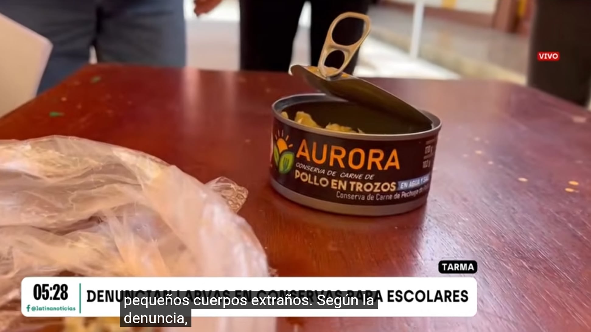 También se informó sobre conservas malogradas en un colegio inicial de Piura