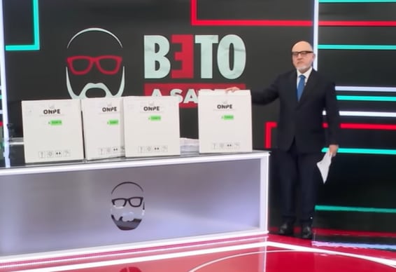 Beto Ortiz dio cuenta de votos encontrados en la basura