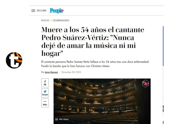 Pedro Suárez Vértiz falleció: Así informaron los medios internacionales