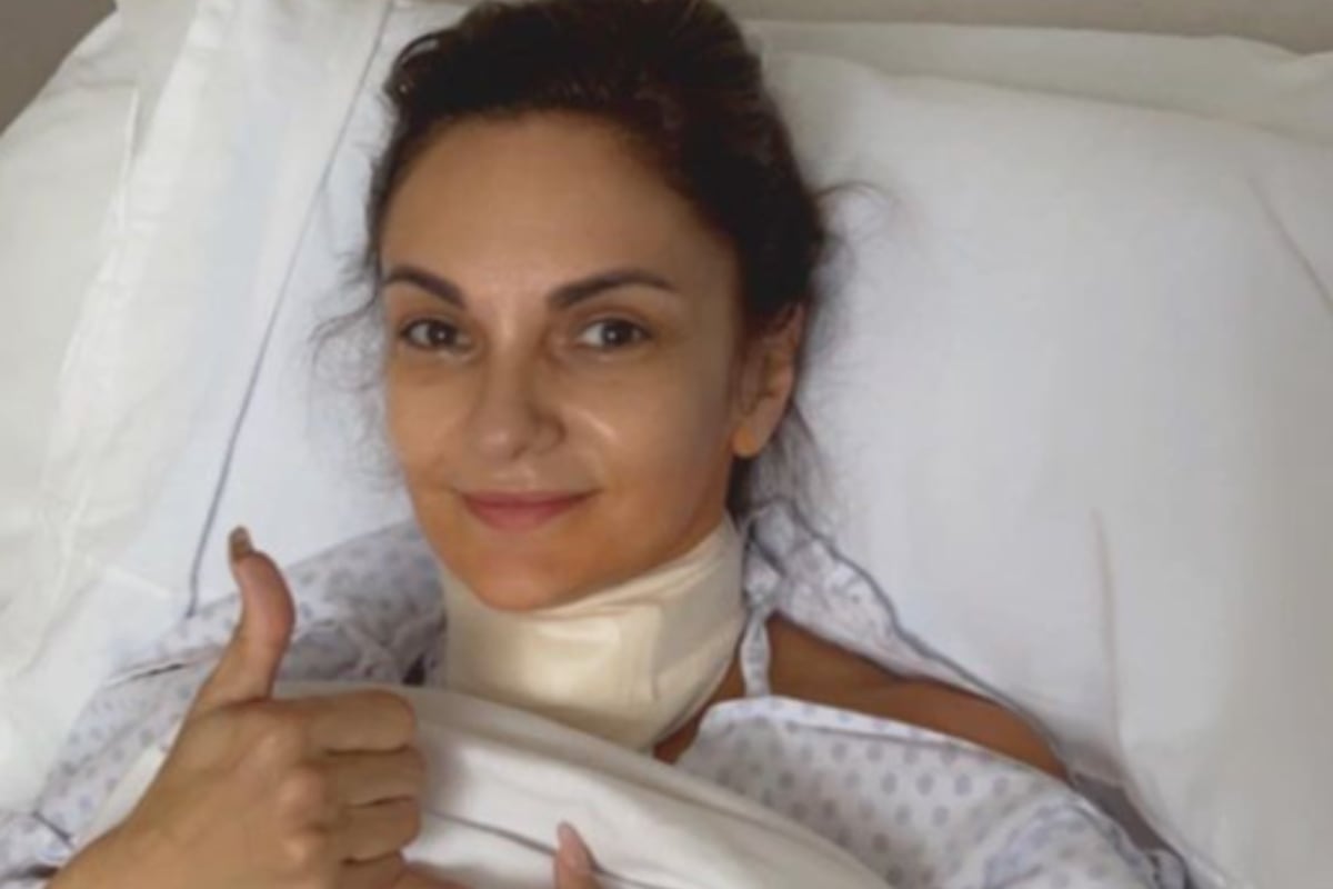 Mariana Seoane tras su operación en el cuello (Foto: Mariana Seoane / Instagram)