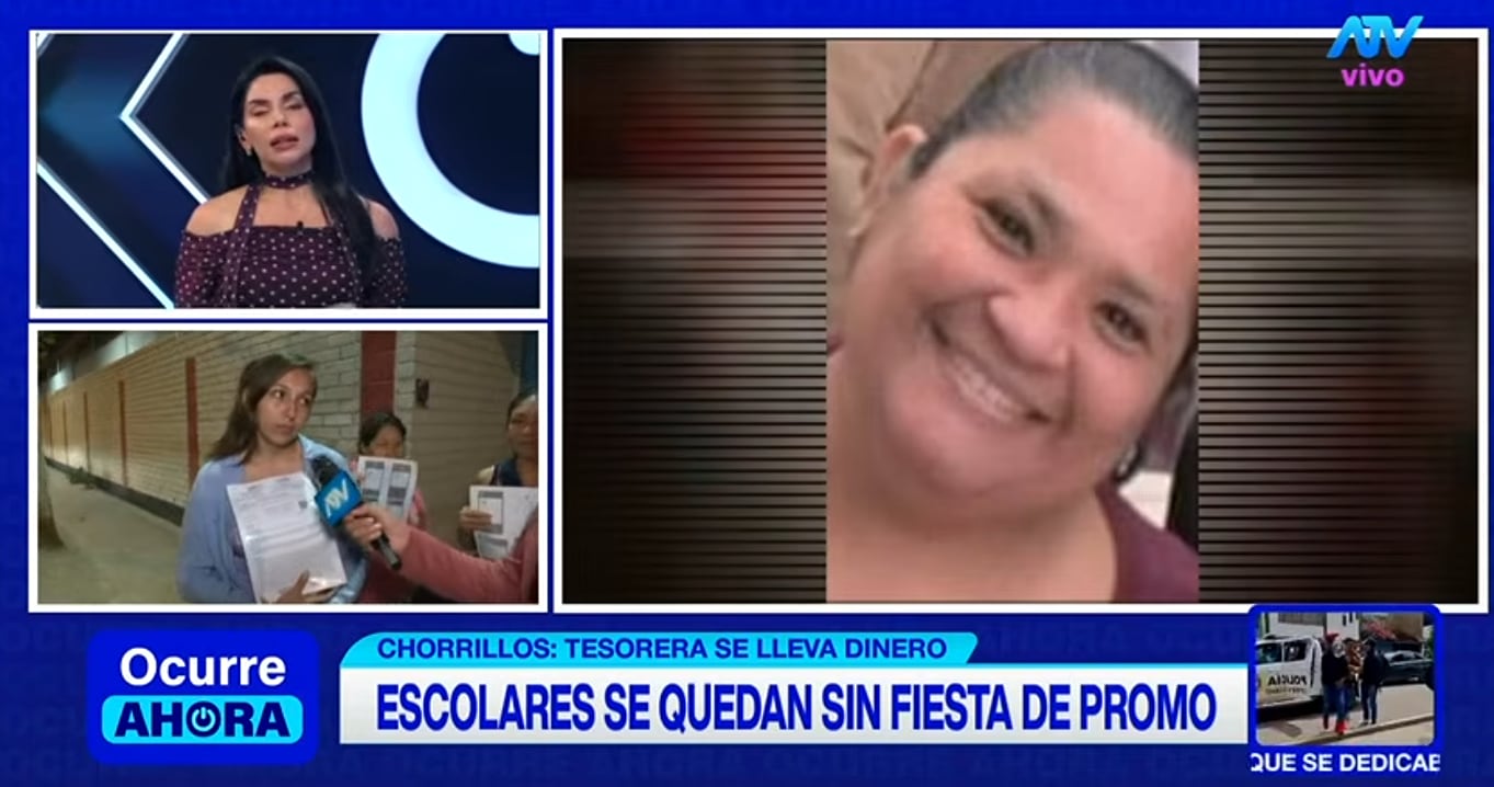 Aseguran que la señora
Yessenia Álvarez Davalillo no da la cara tras apoderarse del dinero para la fiesta de promoción de los alumnos de sexto de primaria del colegio San Pedro de Chorrillos.