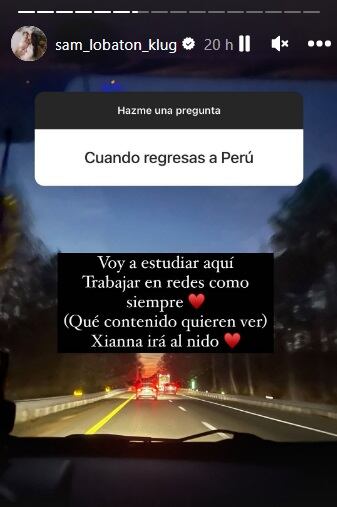 Samahara Lobatón se quedará a vivir en EE.UU. (Foto: @sam_lobaton_klug).