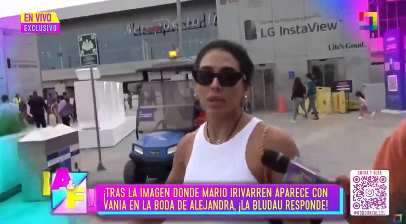 Vania Bludau descarta ser la responsable del término de la relación de Mario Irivarren y Onelia Molina.