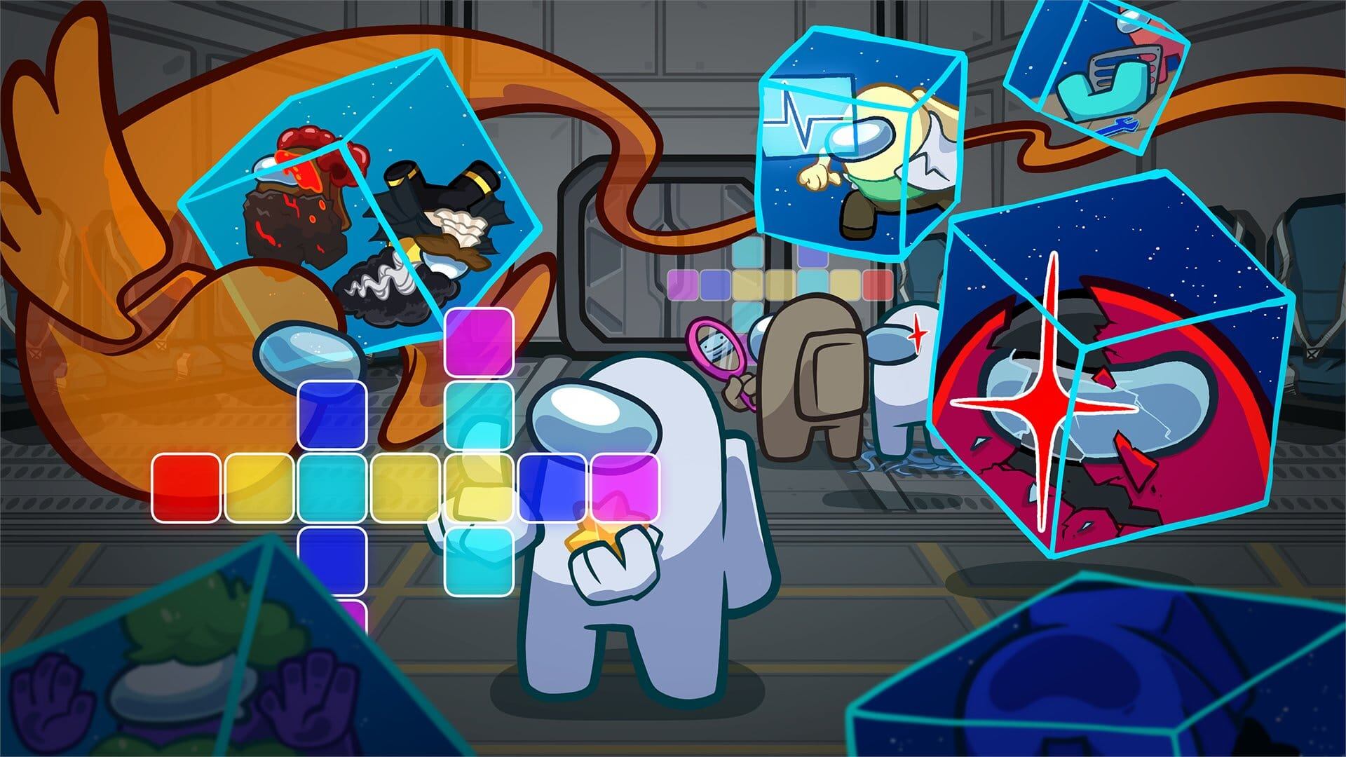 Nuevos cubos cósmicos de regalos y premios para los jugadores.