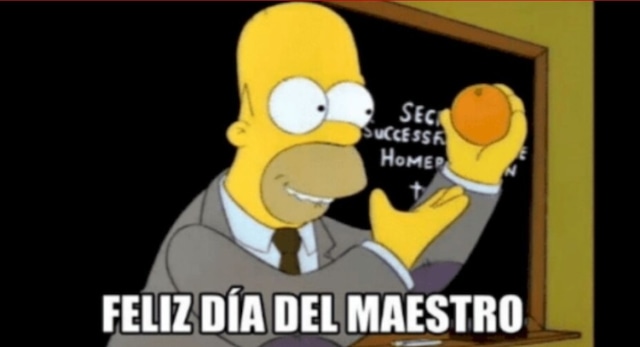 Feliz Día a todos los maestros. (Twitter)